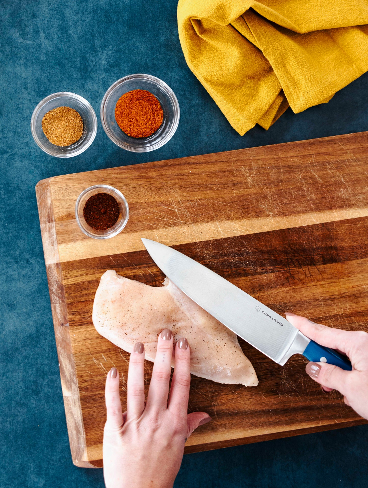 Superior 4 Piece Kitchen Knife set - Royal Blue