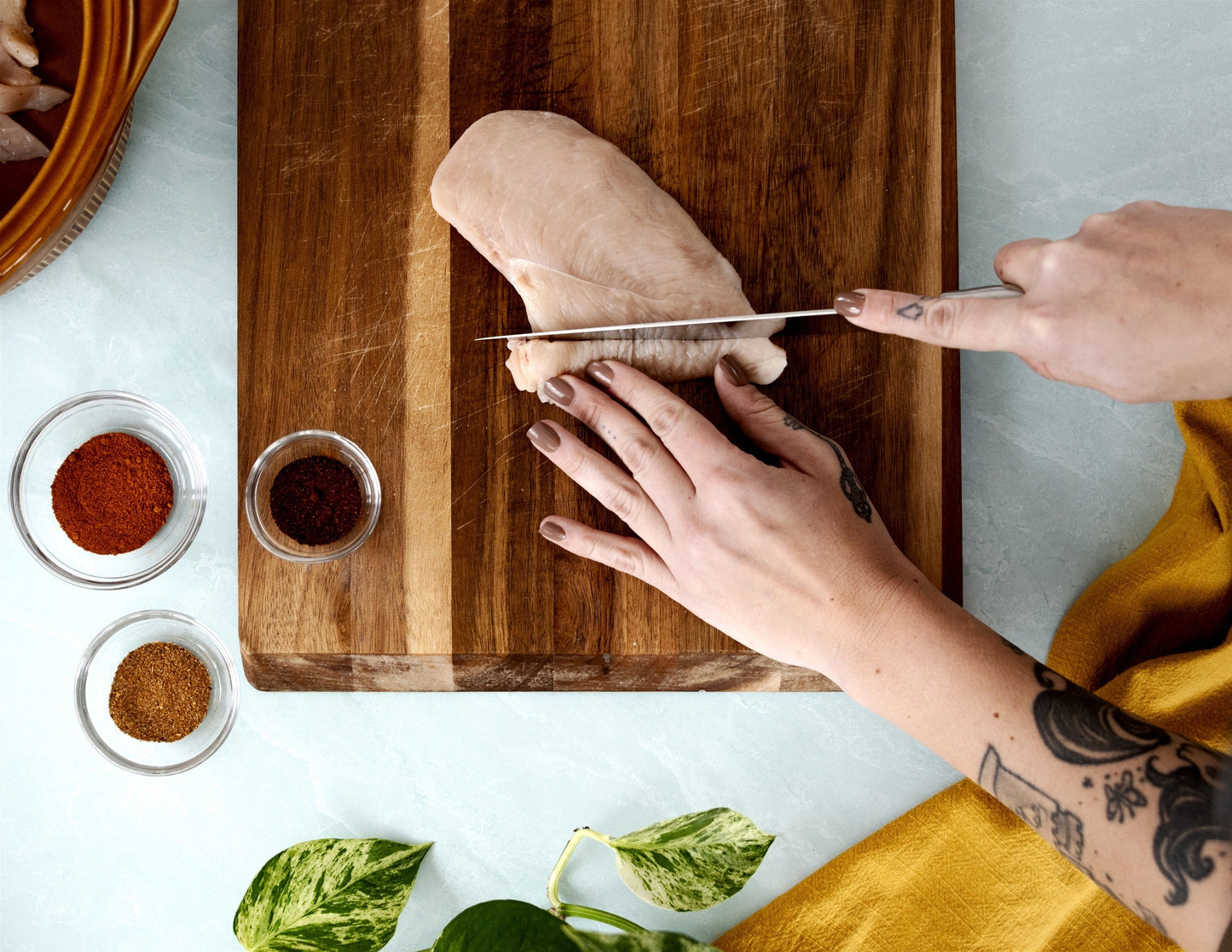 Elite 7 inch Santoku Knife - Cream